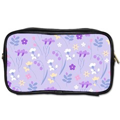 Violet,lavender,cute,floral,pink,purple,pattern,girly,modern,trendy Toiletries Bags by NouveauDesign