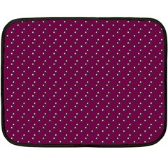 Pink Flowers Magenta Fleece Blanket (mini) by snowwhitegirl