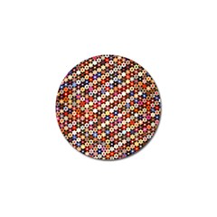 Mosaic Pattern Quilt Pattern Golf Ball Marker (10 Pack) by paulaoliveiradesign