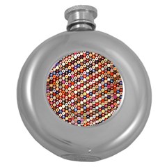 Mosaic Pattern Quilt Pattern Hip Flask (5 Oz) by paulaoliveiradesign