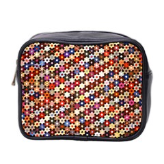 Mosaic Pattern Quilt Pattern Mini Toiletries Bag (two Sides)