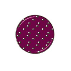 Pink Flowers Magenta Big Hat Clip Ball Marker (4 Pack) by snowwhitegirl