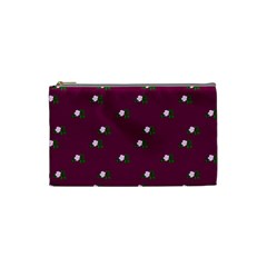 Pink Flowers Magenta Big Cosmetic Bag (small)  by snowwhitegirl