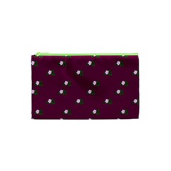 Pink Flowers Magenta Big Cosmetic Bag (xs) by snowwhitegirl