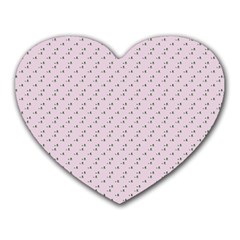 Pink Flowers Pink Heart Mousepads by snowwhitegirl