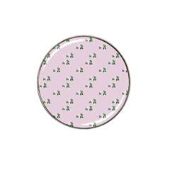 Pink Flowers Pink Big Hat Clip Ball Marker (4 Pack) by snowwhitegirl
