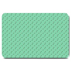 Pink Flowers Green Large Doormat  by snowwhitegirl