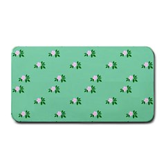 Pink Flowers Green Big Medium Bar Mats by snowwhitegirl