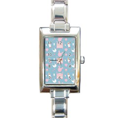 Baby Pattern Rectangle Italian Charm Watch by snowwhitegirl