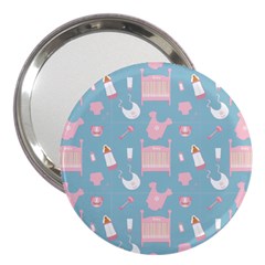 Baby Pattern 3  Handbag Mirrors