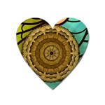 Kaleidoscope Dream Illusion Heart Magnet Front