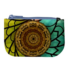 Kaleidoscope Dream Illusion Large Coin Purse by Nexatart