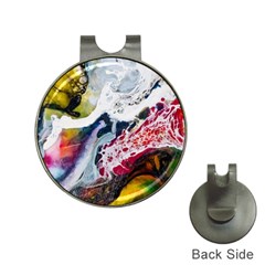 Abstract Art Detail Painting Hat Clips With Golf Markers by Nexatart