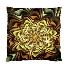 Fractal Flower Petals Gold Standard Cushion Case (one Side) by Nexatart