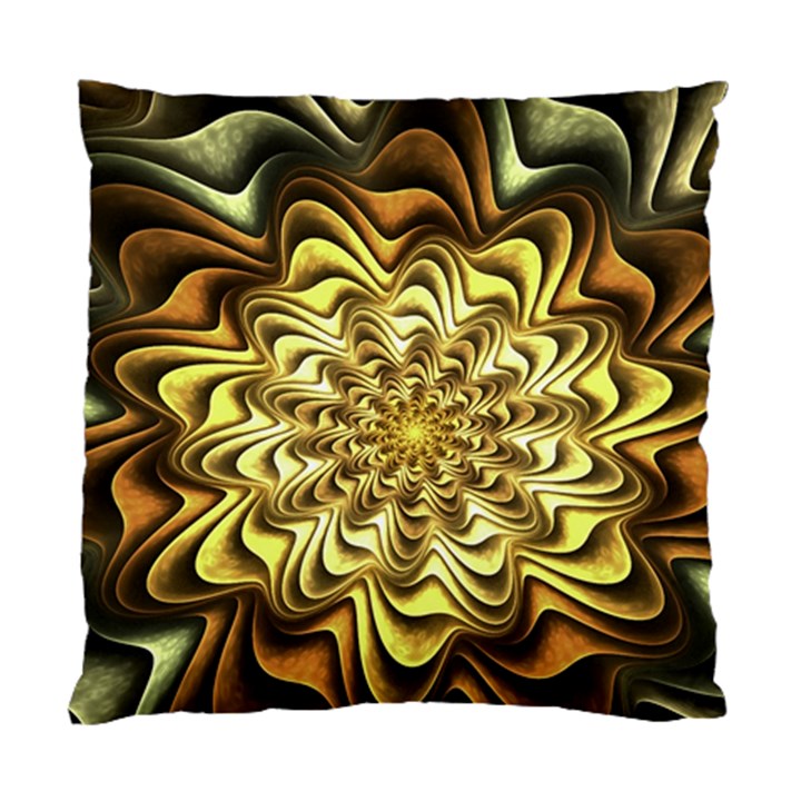 Fractal Flower Petals Gold Standard Cushion Case (Two Sides)