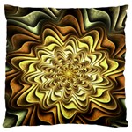 Fractal Flower Petals Gold Standard Flano Cushion Case (Two Sides) Front