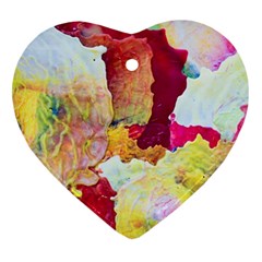 Art Detail Abstract Painting Wax Ornament (Heart)