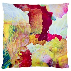 Art Detail Abstract Painting Wax Large Cushion Case (Two Sides)