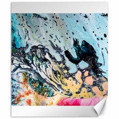 Abstract Structure Background Wax Canvas 8  X 10 