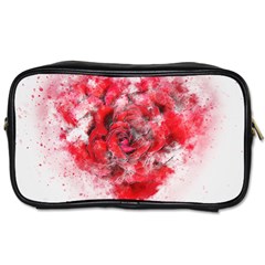 Flower Roses Heart Art Abstract Toiletries Bags 2-side