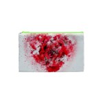 Flower Roses Heart Art Abstract Cosmetic Bag (XS) Front