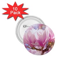 Flowers Magnolia Art Abstract 1 75  Buttons (10 Pack)