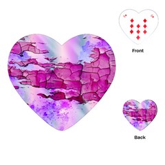 Background Crack Art Abstract Playing Cards (heart) 