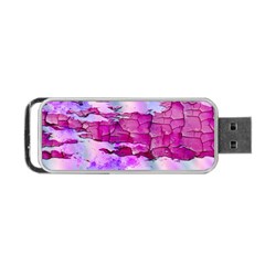 Background Crack Art Abstract Portable Usb Flash (one Side)