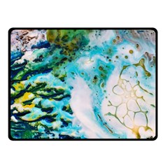 Abstract Art Modern Detail Macro Double Sided Fleece Blanket (small) 