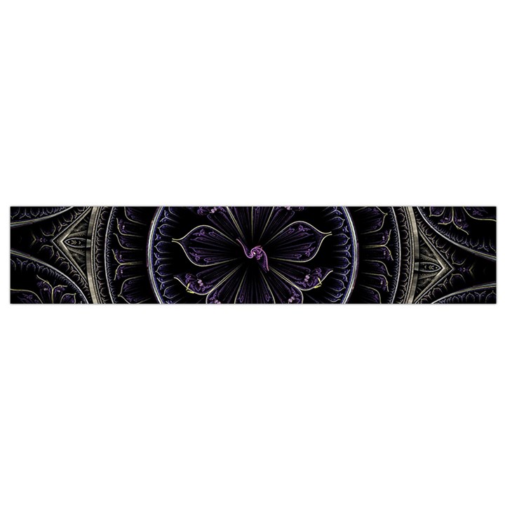 Fractal Abstract Purple Majesty Small Flano Scarf