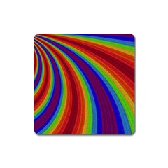 Abstract Pattern Lines Wave Square Magnet