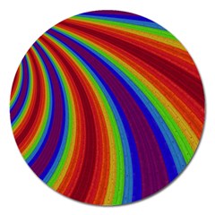 Abstract Pattern Lines Wave Magnet 5  (Round)