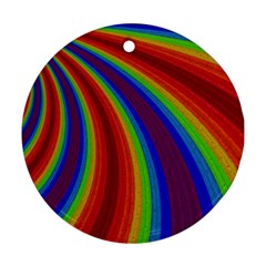 Abstract Pattern Lines Wave Round Ornament (Two Sides)