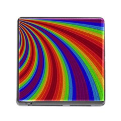 Abstract Pattern Lines Wave Memory Card Reader (Square)