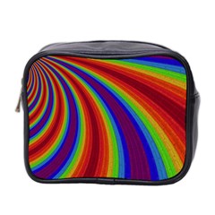 Abstract Pattern Lines Wave Mini Toiletries Bag 2-Side