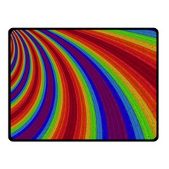 Abstract Pattern Lines Wave Fleece Blanket (Small)