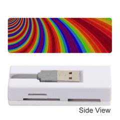 Abstract Pattern Lines Wave Memory Card Reader (stick)  by Nexatart