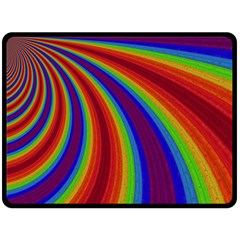 Abstract Pattern Lines Wave Double Sided Fleece Blanket (Large) 