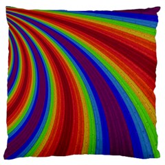 Abstract Pattern Lines Wave Large Flano Cushion Case (One Side)