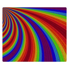 Abstract Pattern Lines Wave Double Sided Flano Blanket (Small) 