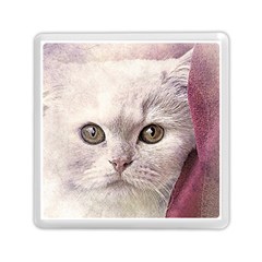 Cat Pet Cute Art Abstract Vintage Memory Card Reader (square)  by Nexatart