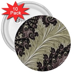 Pattern Decoration Retro 3  Buttons (10 pack) 
