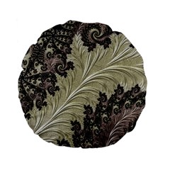 Pattern Decoration Retro Standard 15  Premium Flano Round Cushions