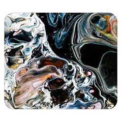 Abstract Flow River Black Double Sided Flano Blanket (Small) 