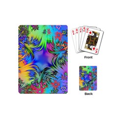 Star Abstract Colorful Fireworks Playing Cards (mini)  by Nexatart