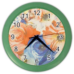 Texture Fabric Textile Detail Color Wall Clocks