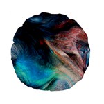 Background Art Abstract Watercolor Standard 15  Premium Flano Round Cushions Back