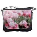 Flowers Roses Art Abstract Nature Messenger Bags Front