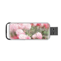 Flowers Roses Art Abstract Nature Portable Usb Flash (one Side) by Nexatart