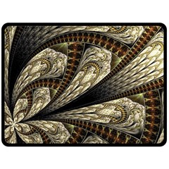 Fractal Abstract Pattern Spiritual Double Sided Fleece Blanket (large) 